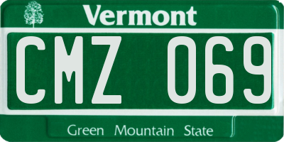 VT license plate CMZ069