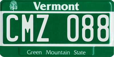 VT license plate CMZ088