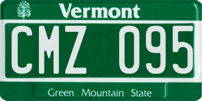 VT license plate CMZ095