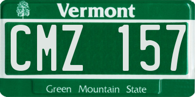 VT license plate CMZ157