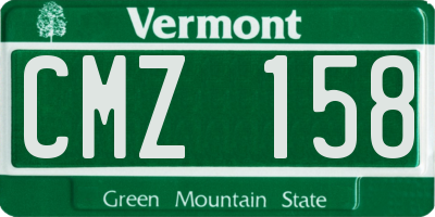VT license plate CMZ158