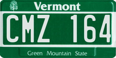 VT license plate CMZ164