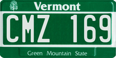 VT license plate CMZ169