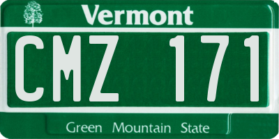 VT license plate CMZ171