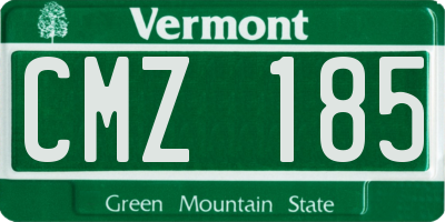 VT license plate CMZ185