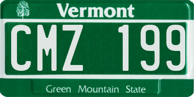 VT license plate CMZ199