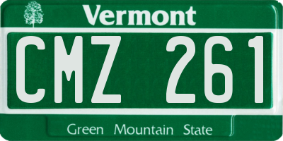 VT license plate CMZ261