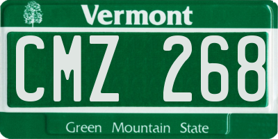 VT license plate CMZ268