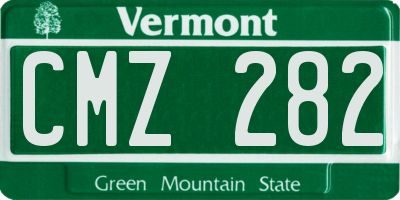 VT license plate CMZ282