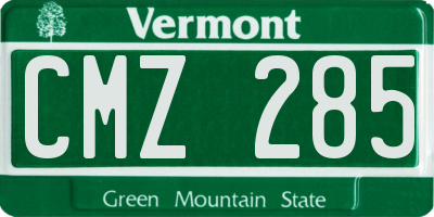 VT license plate CMZ285
