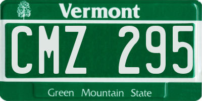 VT license plate CMZ295