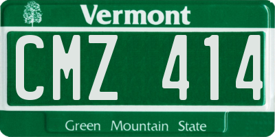 VT license plate CMZ414