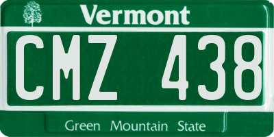 VT license plate CMZ438