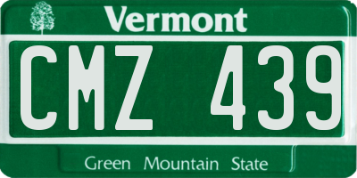 VT license plate CMZ439