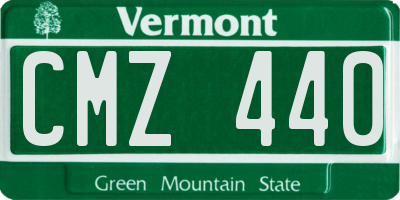 VT license plate CMZ440