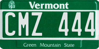 VT license plate CMZ444