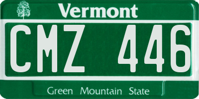 VT license plate CMZ446
