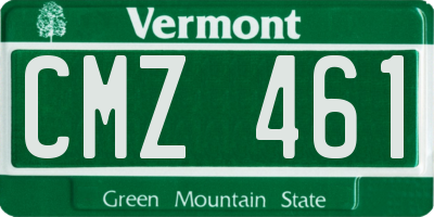 VT license plate CMZ461