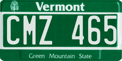 VT license plate CMZ465