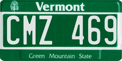 VT license plate CMZ469