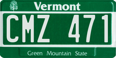 VT license plate CMZ471