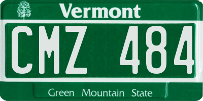 VT license plate CMZ484