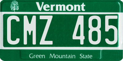 VT license plate CMZ485