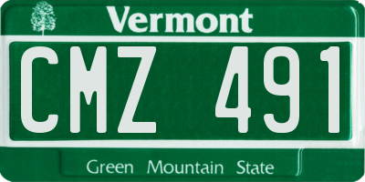 VT license plate CMZ491