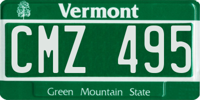 VT license plate CMZ495