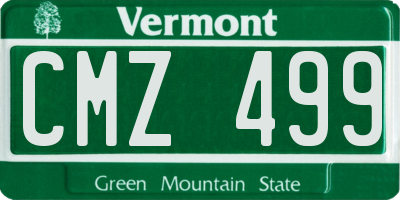 VT license plate CMZ499