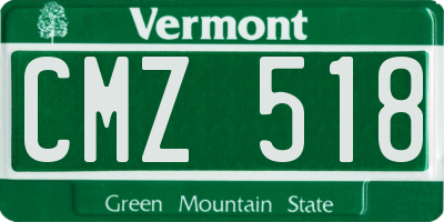 VT license plate CMZ518