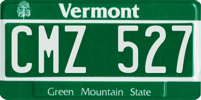 VT license plate CMZ527