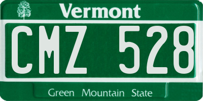 VT license plate CMZ528
