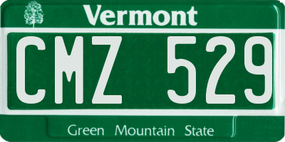 VT license plate CMZ529