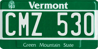 VT license plate CMZ530