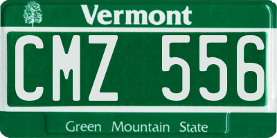 VT license plate CMZ556