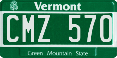 VT license plate CMZ570