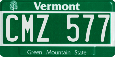 VT license plate CMZ577
