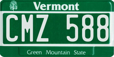 VT license plate CMZ588