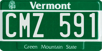 VT license plate CMZ591