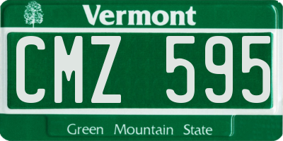 VT license plate CMZ595