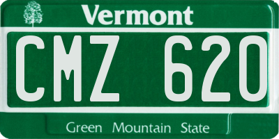 VT license plate CMZ620