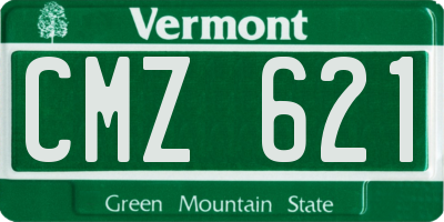 VT license plate CMZ621