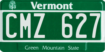 VT license plate CMZ627