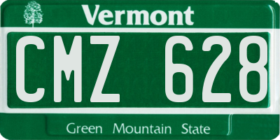 VT license plate CMZ628