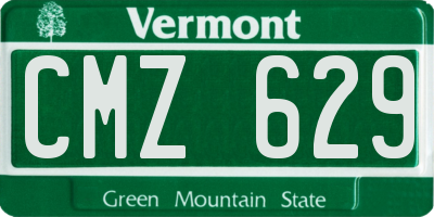VT license plate CMZ629