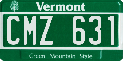 VT license plate CMZ631