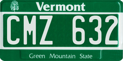 VT license plate CMZ632