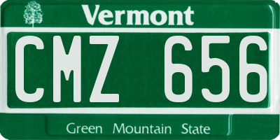 VT license plate CMZ656