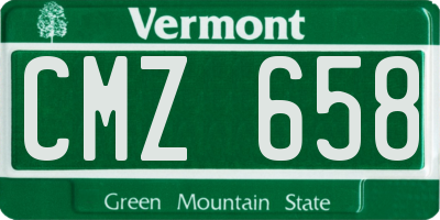 VT license plate CMZ658